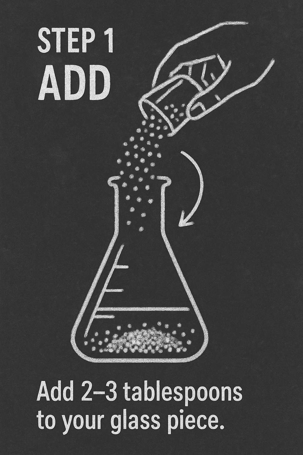 Step 1 – Add 2–3 tablespoons graphic